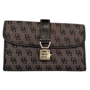 Dooney & Bourke Monogram Wallet with Clasp